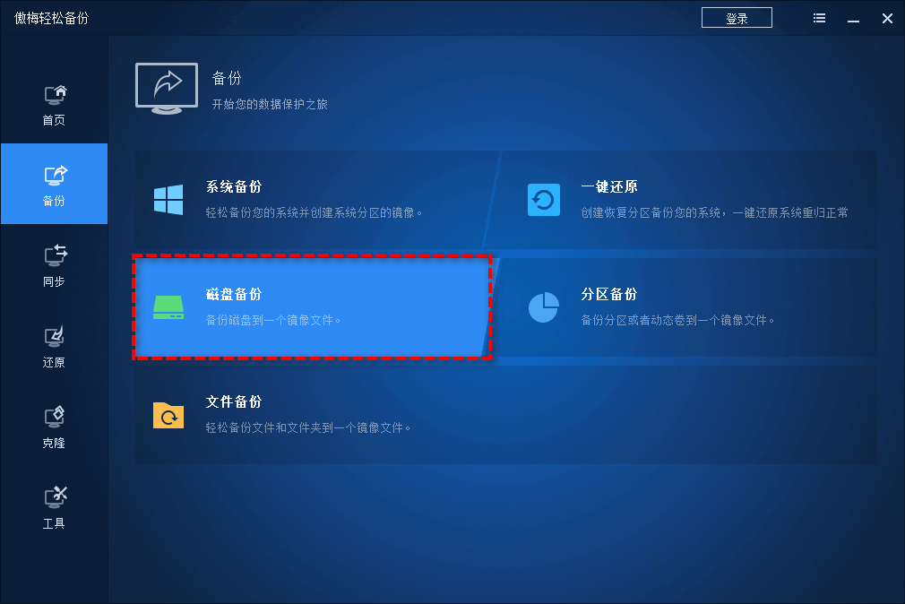 磁盤備份