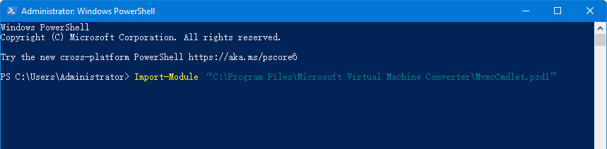 PowerShell導(dǎo)入MVMC模塊