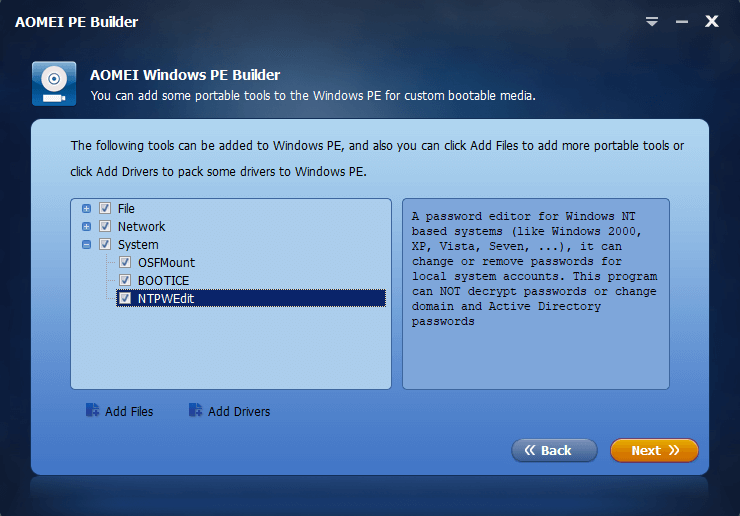 選擇NTPWEdit程序